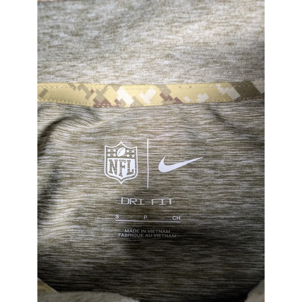 Baltimore‎ Ravens Salute To Service Nike 1/4 Zip Pullover Mens Small Green